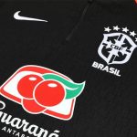 2025/2026 BRAZIL BLACK AND ORANGE TRACKSUIT - Image 3