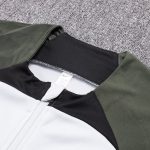 BARCELONA MILITARY GREEN AND WHITE TRACKSUIT - Image 4