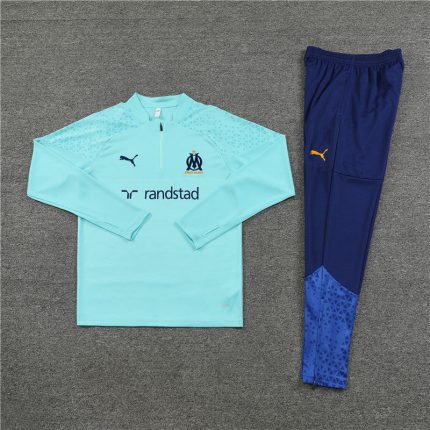 OLYMPIQUE DE MARSEILLE BLUE AND MINT TRACKSUIT