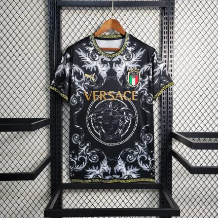 ITALY 2023 CONCEPT VERSACE BLACK HOME SHIRT