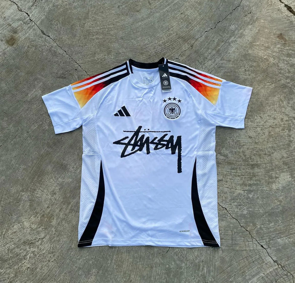 STUSSY X ¡°GERMANY¡± JERSEY - WHITE STUSSY X ¡°GERMANY¡± JERSEY - WHITE