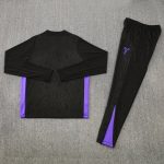 2025/2026 BARCELONA BLACK AND PURPLE TRACKSUIT - Image 2