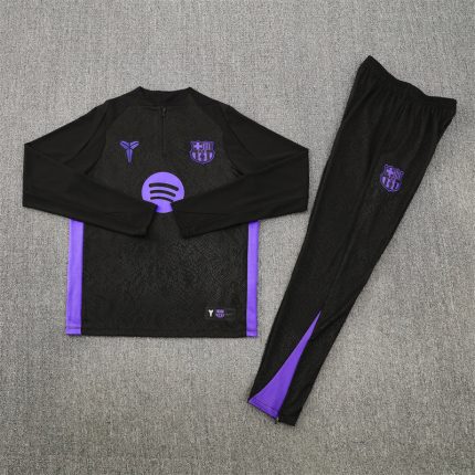 2025/2026 BARCELONA BLACK AND PURPLE TRACKSUIT